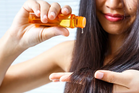 Traitement cheveux avec l'huile de ricin